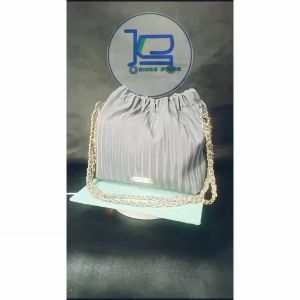 Tas Bahu Raine Bag Nylon Motif Salur - Tas Wanita Kerut Shoulder Bag