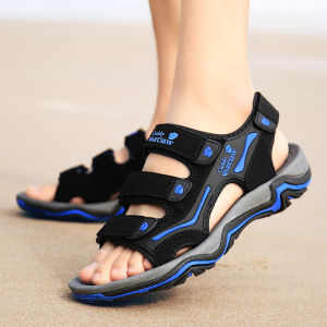 Giày Đi Biển Chống Trượt Mùa Hè Cho Bé Trai Trẻ Trung Có Gót Dày Thoáng Khí Đế Bằng Giày Thể Thao Thường Ngày Cho Thanh Thiếu Niên