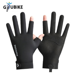 1 Pairs Man Ice Silk Fishing Gloves Summer Outdoor Anti-uv Sunscreen Gloves Touch Screen Riding Driving Gloves Fitness Gloves