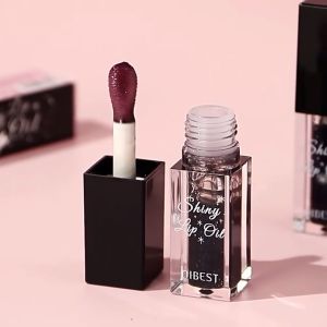 QIBEST Shiny Lip Gil ลิปออยล์เปลี่ยนสี ลิปออยล์เปลี่ยนสีตามอุณหภูมิ ไม่เหนียวเหนอะหนะ