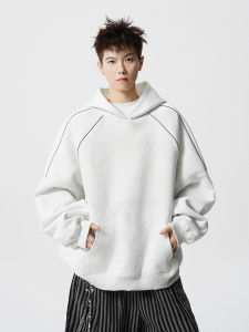 WUKONGYOUHUO | Reflective Stripe Patchwork Hoodie