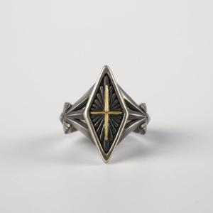 Nhẫn Bạc Thái Chữ Thập Cổ Điển Âu Mỹ Dành Cho Nam Và Nữ