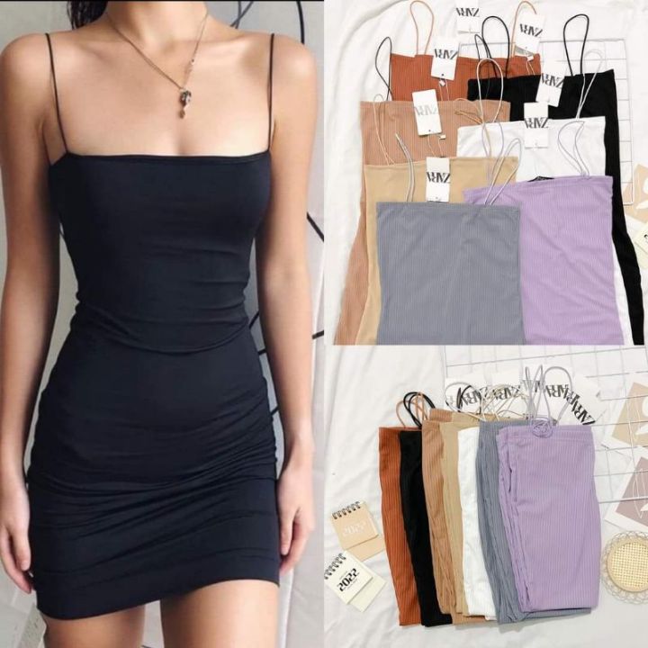 Xavia Zara Strappy String Mini Dress Bodycon Sleeveless Knit Dress Casual  Mini Dress For Petite Women Plain Strappy Dress In Multiple Colors New Mini  Dress For Various Occasions - Lazada | Lazada PH