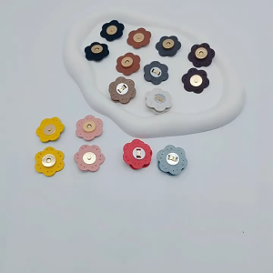 Nút hít gài hình hoa 15mm - Phụ kiện handmade khoá cài cho túi xách đường kính 18cm