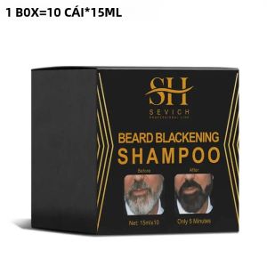 Dầu Gội Râu Đen Tức Thì 15ml - Thuốc Nhuộm Tóc Tạm Thời Tự Nhiên Sơn Tạo Màu Ria Mép Dành Cho Nam Chăm Sóc Râu Dropship