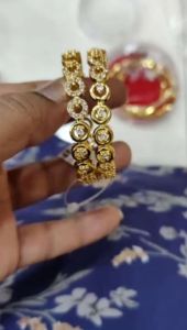 NEW ARRIVAL GOLD PLATED BABY BANGLES  SET READY STOCK NOT 916