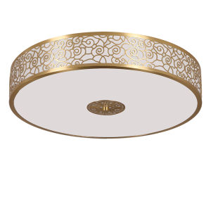 New Chinese Style Full Copper Ceiling Light Bedroom Hallway Corridor Luxury Cloud Pattern Pure Copper Entrance Lighting