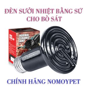 Đèn sưởi Đêm cho Bò Sát Chim Chó Mèo... Đèn sưởi Sứ | Đèn Hồng ngoại không phát sáng NOMOY 50W-100W-150W
