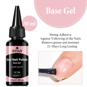 1/2/3pc 30ml Base Gel No-wpie & Matte Top Coat HEMA FREE Transparent Semi Permanent UV/LED Functional Nail Supplies Vernis DIY