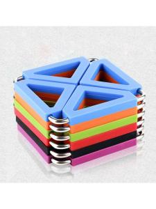 Thick Square Nordic Style Kitchen Heat Insulation Pad Silicone Steel