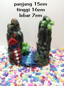 aquarium aquascape hiasan aquarium murah tebing variasi new model