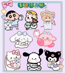 WE 2828 = 马桶除臭贴 #图案随机 Toilet deodorizing stickers #Random pattern ☞ 1 set of 6 pieces
