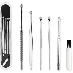 Bộ Dụng Cụ Ngoái Tai Inox 7 Món Chống Gỉ Có Hộp Đựng Tiện Lợi Que Lấy Ráy Tai An Toàn Đa Năng Dễ Dùng Cho Cả Gia Đình