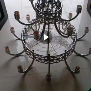 Rangka lampu dekorasi cabang 16 susun