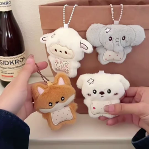 Charm túi Móc chìa khóa móc bông treo túi xách balo hình con vật dễ thương làm quà sinh nhật cute
