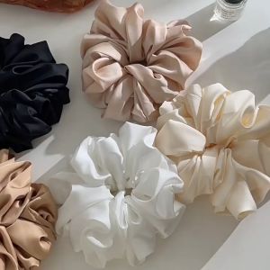 [Hàng thiết kế] Scrunchies cột tóc handmade size to vải lụa cao cấp