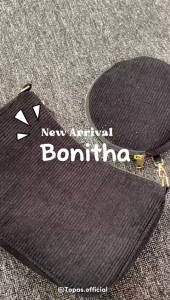 BONITHA - Tas Selempang Wanita Termurah / Tas Selempang Corduroy Dompet Bulat