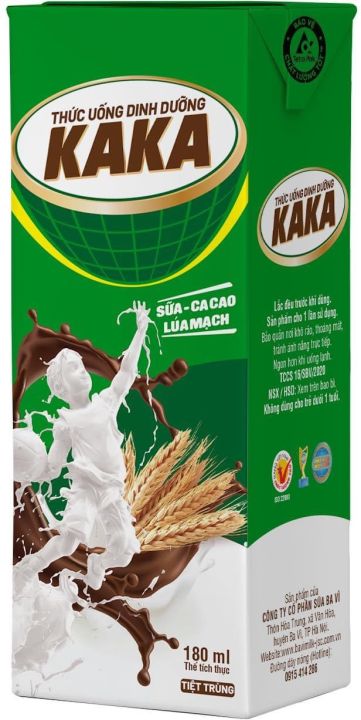 Sữa tươi tiệt trùng kaka lúa mạch ba vì 180ml | Lazada.vn