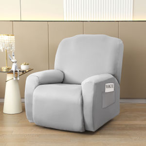 ผ้าคลุมโซฟาปรับเอนได้แบบยืด ถอดซักด้วยเครื่องได้ ผ้าคลุมโซฟาแบบมีที่วางแขน ผ้าสแปนเด็กซ์ ป้องกันฝุ่น ป้องกันเฟอร์นิเจอร์ ของตกแต่งบ้าน