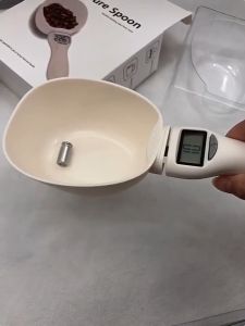 INNOQ Pet Food Scale LCD Electronic Precision Weighing Tool Dog Cat Feeding Food Measuring Spoon Digital Display Kitchen Scale