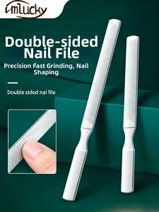 IMLUCKY | Stainless Steel Heavy Duty Double-Sided Nail File