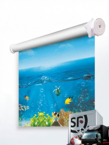 Window Shading Blind Roll-Up Installation-Free