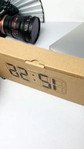 Đồng Hồ LED 3D Để bàn Treo tường Màu trắng