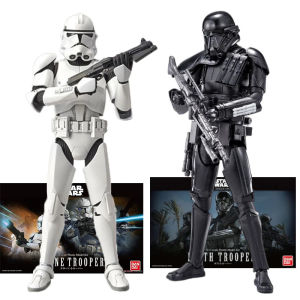 BANDAI Star Wars Anime Figure CLONE TROOPER Action Figure DEATH TROOPER 1/12 Scale Plastic Model Kit Toys for Children Gift bandai mô hình