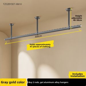 BIREN | Fixed Wall Mounted Clothes Drying Rack