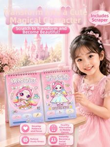 DIY Magic Art Sticker Book for Girls