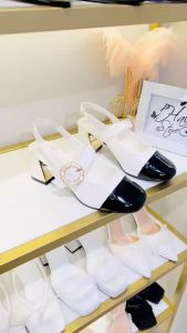 Giày búp bê marry khóa tròn HALEY STORE gót 7cm quai ngang đính khóa đá mũi tròn tiểu thư công chúa cổ điển vintage