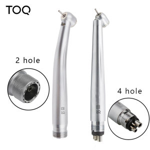45 Degree Dental LED High Speed Turbine Handpiece with Built-in Self-generator Push Button Chuck Surgical Extraction Handpiece