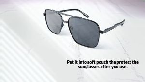 LUENX Kacamata Hitam Aviator Sunglasses for Men Women Polarized New Shades Large Metal Frame - UV 400 Protection Original Sunglasses 6004-1