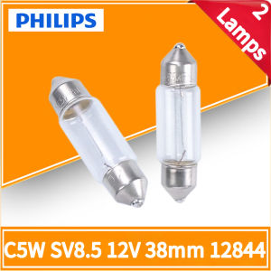 Philips | Philips 2 Lamps C5W Fest 38mm Vision Festoon Interior Light Original Signal Lamp Standard Number Plate Light 12844CP
