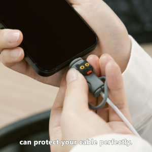 [BONE] Cable Protector : Silicone Cable Cord-Wire Organizer /  Anti-Slip Surface Design