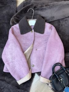 Purple Cotton-Padded Clothes Cotton-Padded Clothes for Women 2024 New Arrival Fall and Winter Korean Style Wear Short Fancy Super Nice Puffer Jacket