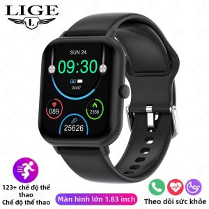 LIGE | Đồng Hồ Thông Minh LIGE 1.83 Inch Hỗ Trợ Gọi Điện Không Dây Theo Dõi Thể Dục Đo Nhịp Tim Giám Sát Giấc Ngủ Tương Thích Với Android & iOS