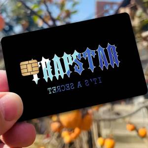 KULECHAOWAN | Fashion T-Trapstares Logo Anime Spend Or Save Shell On Off Ultra Thin No Fade Sticker Skin Cover Film For Debit Credit Card