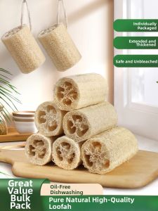 DOLANX | Natural Loofah Sponge Dish Cleaning Cloth