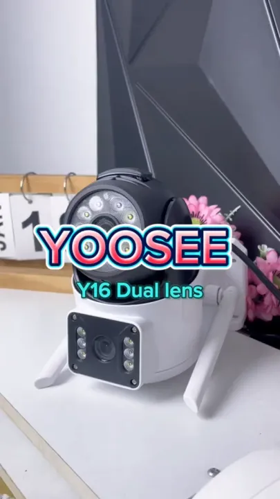 YOOSEE Y16 Dual lens CCTV Camera 4K 3MP Outdoor wireless WIFI Motion  Detection IP66 Waterproof night vision Two way audio security IP camera  Lazada