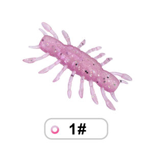 WEIHE （5Pcs）4.2cm 5g 5colors Artificial Soft Fishing Lure Soft Lobster Fishing Bait TPE Lures with Sequins Saltwater Freshwater