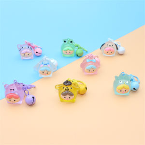 Luminous Animal Keychains Backpack Charms Creative Gift for Best Friends Couples Cartoon Design Resin Material Festival Supplies
