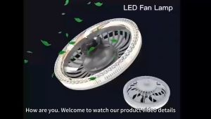 Inverter Ceiling Fan with LED Light For Living Room 7 Blades Ceiling Fan Light with Remote Control E26 Socket Bulb Fan