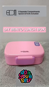 My Style TM 1510 E DIY Bento Lunch Box with Spoon & Fork for Girls - Kotak Bekal dengan Sendok dan Garpu