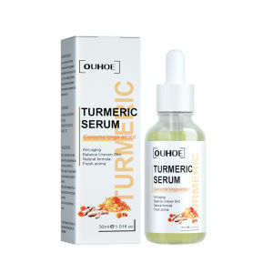 Turmeric Face Whitening Serum Anti Aging Wrinkle Balance Uneven Skin Moisturize Reduce Fine Lines Dark Spots Facial Essence Oil Skin Care Toner For Dark Spot Removal Brighten Skin