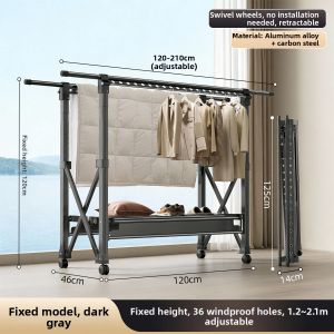 youqin | Multifunctional Adjustable Folding Clothes Drying Rack