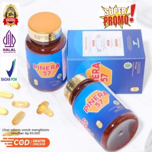 PINERA57 100% ORIGINAL 2 BOX OBAT HERBAL STROKE KOLESTEROL DIABETES JANTUNG ASAM URAT PINERA 57
