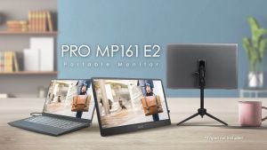 MSI Pro MP161 E2 15.6" Full HD IPS Portable Monitor (60Hz / 4ms / USB Type-C / Mini HDMI / Built-in Speaker)