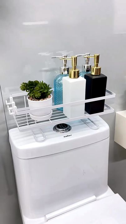 Stainless Steel Shower Niche With Built-in Trash Can | 26" Waterproof Toilet Paper & Toiletries Storage