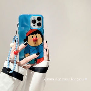 Yumin Sky Cute Fat Girl Cartoon iPhone 15 pro Max Phone Case Full Cover 3D Silicone Shell Protective Cover for Apple Phones